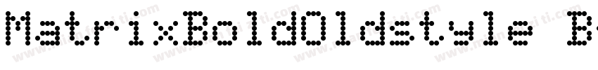 MatrixBoldOldstyle B字体转换